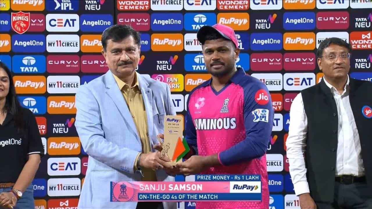 IPL Match Report: Samson Scores 38 as RR Beat PBKS by 50 Runs